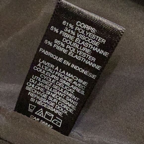 Express exposed back zipper Pencil skirt Black Size 6 - Picture 10 of 10